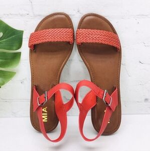 MIA Sz 6 flat orange sandals- from Stitch Fix